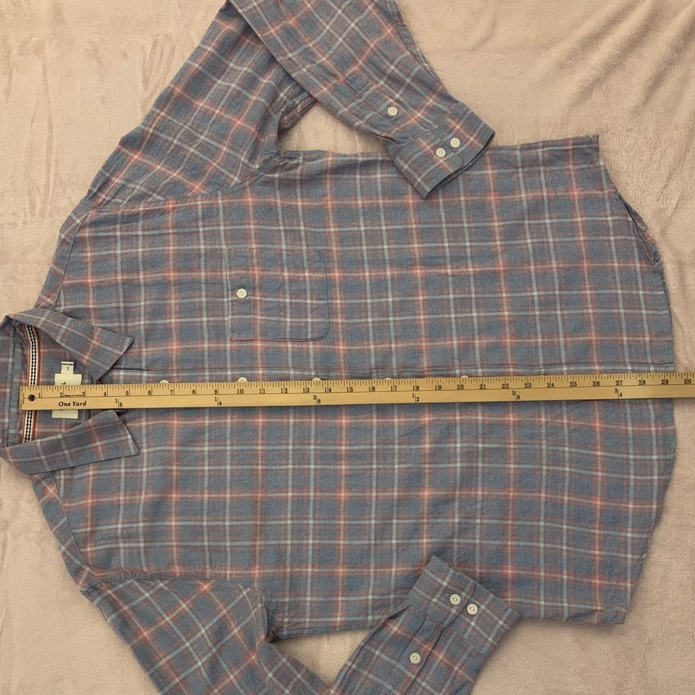THE NORMAL BRAND LS All Cotton Lt Flannel Plaid Shirt - Picture 6 of 7